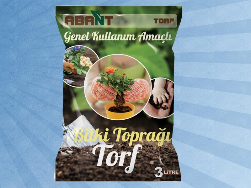 Peat for living room and ornamental plants