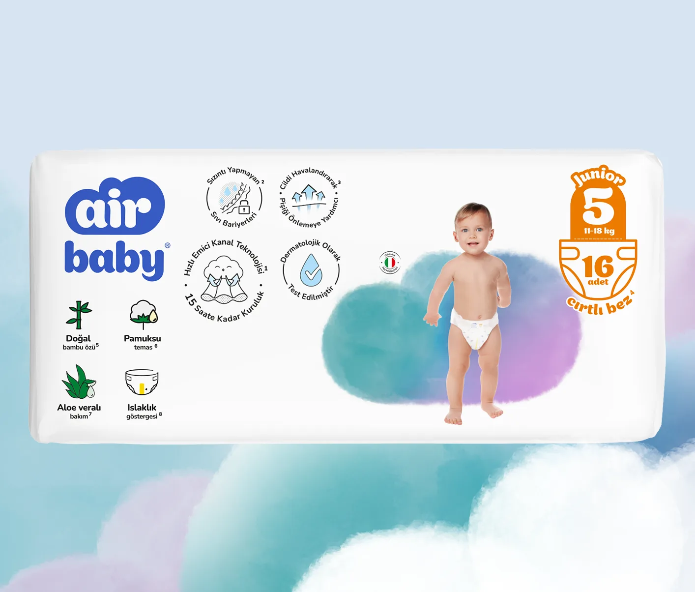 حفاضات أطفال Air Baby Standart 5 Numara Junior