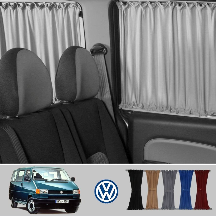 طقم ستائر نوافذ VW Transporter-T4 عدد 5 بدون قضبان