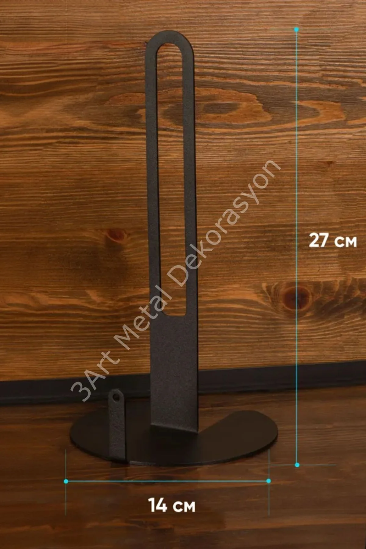 Metal paper towel and napkin holder