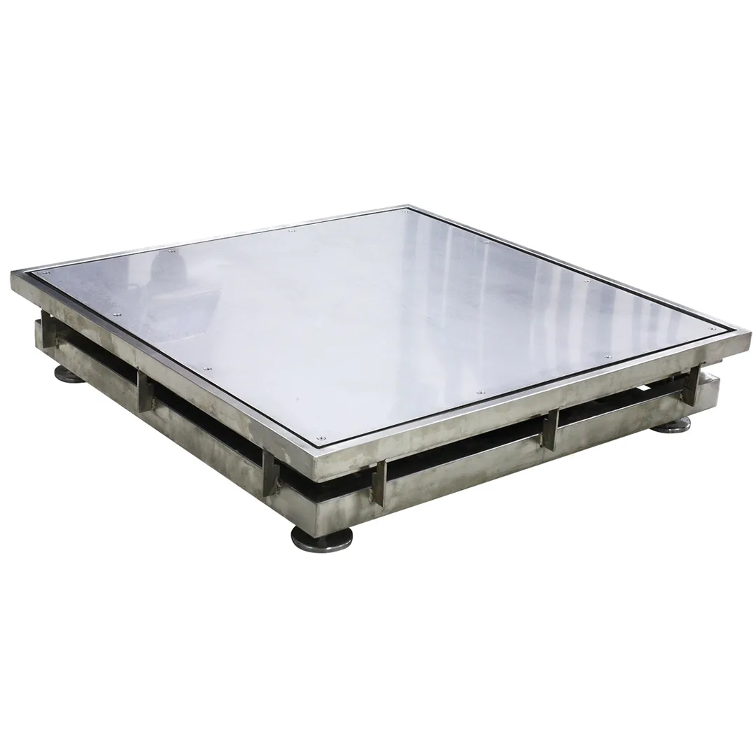 stainless steel recessed platform scale