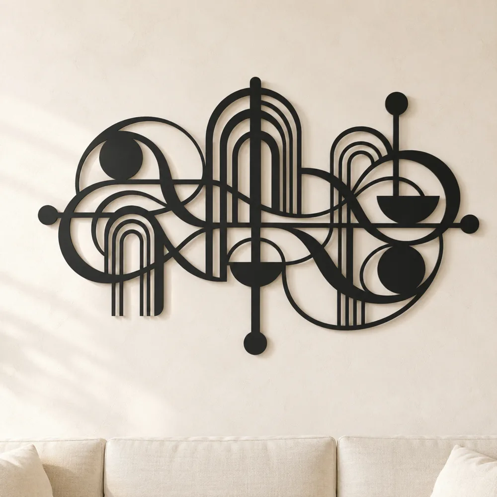 Mid-Century Arches Metal Wall Art