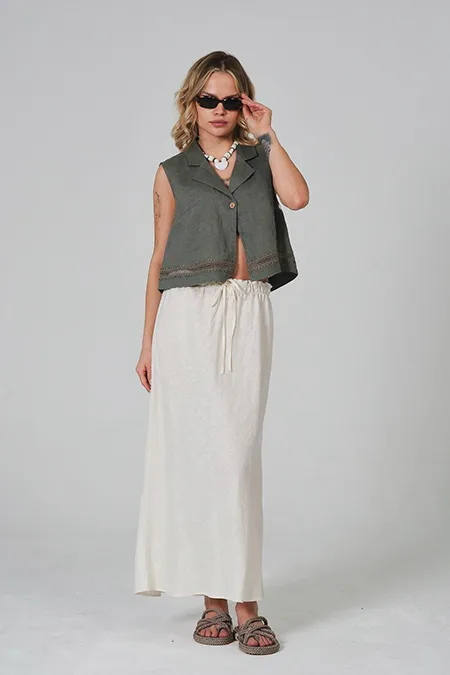 Pinaldi vest and long skirt set (model K15)