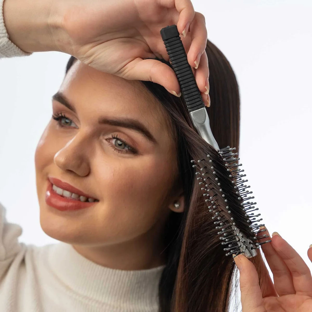 Silver 320 hair brush