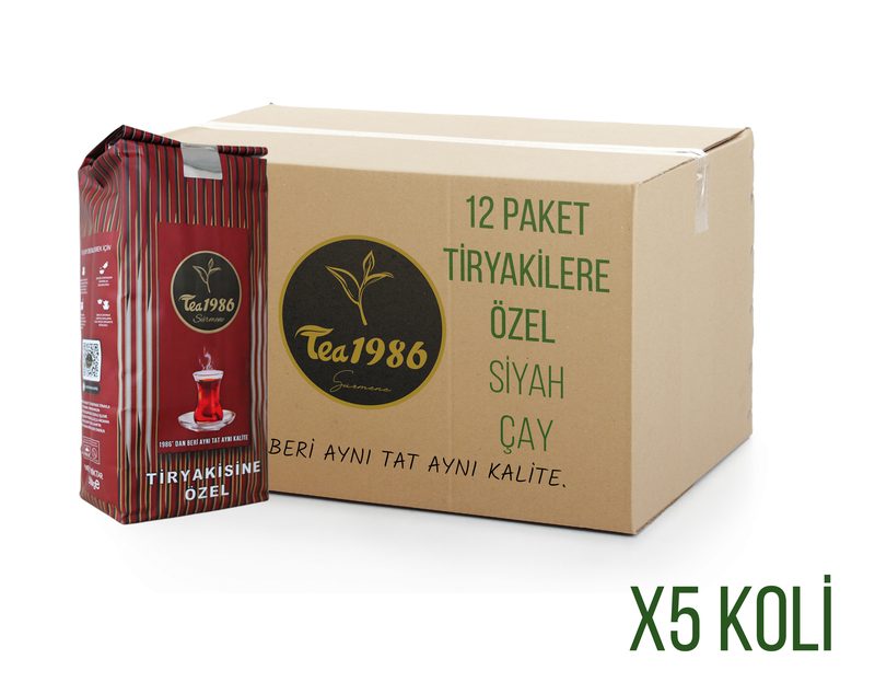 شاي أسود Tiryakisine Ozel 500 غ × 12، 5 كراتين