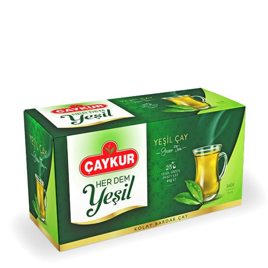 شاي أخضر مرشّح (سادة) CAYKUR 40 غرام