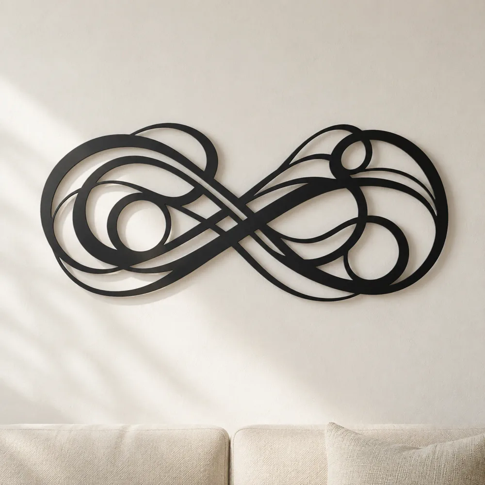 Infinite Flow Loop Metal Wall Art