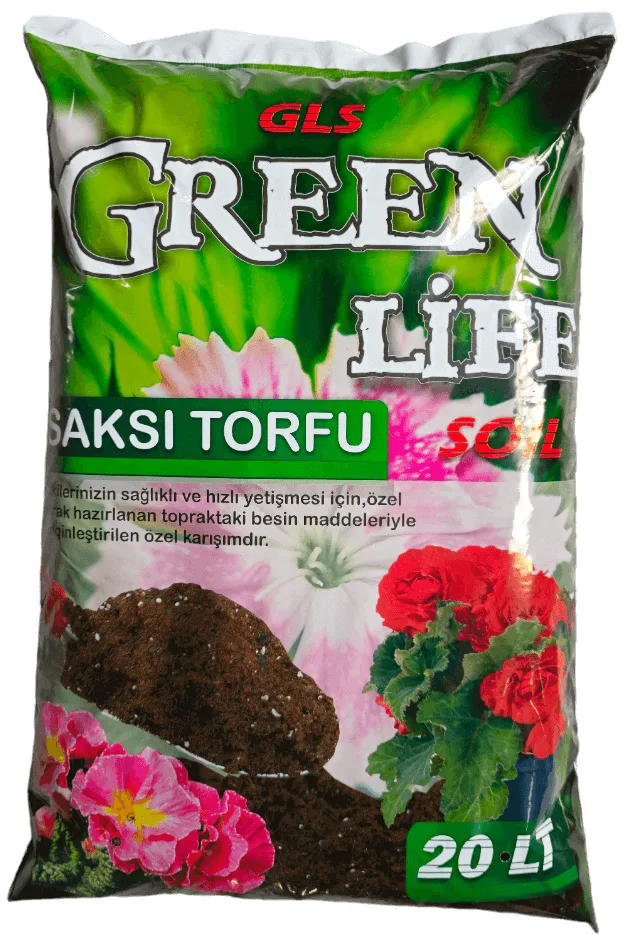 Green Life Soil Potting Peat 20 LT