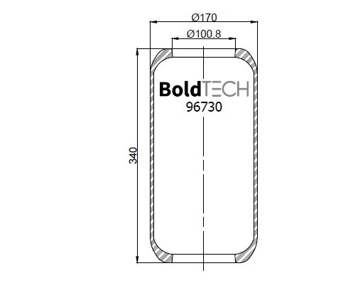 96730 R | BoldTech Premium Brand - Air Springs, Cab and Seat Springs and Lift Springs, Vehicle Coil Air Springs