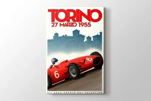1955 Torino Formula 1 Vintage Posteri framed print