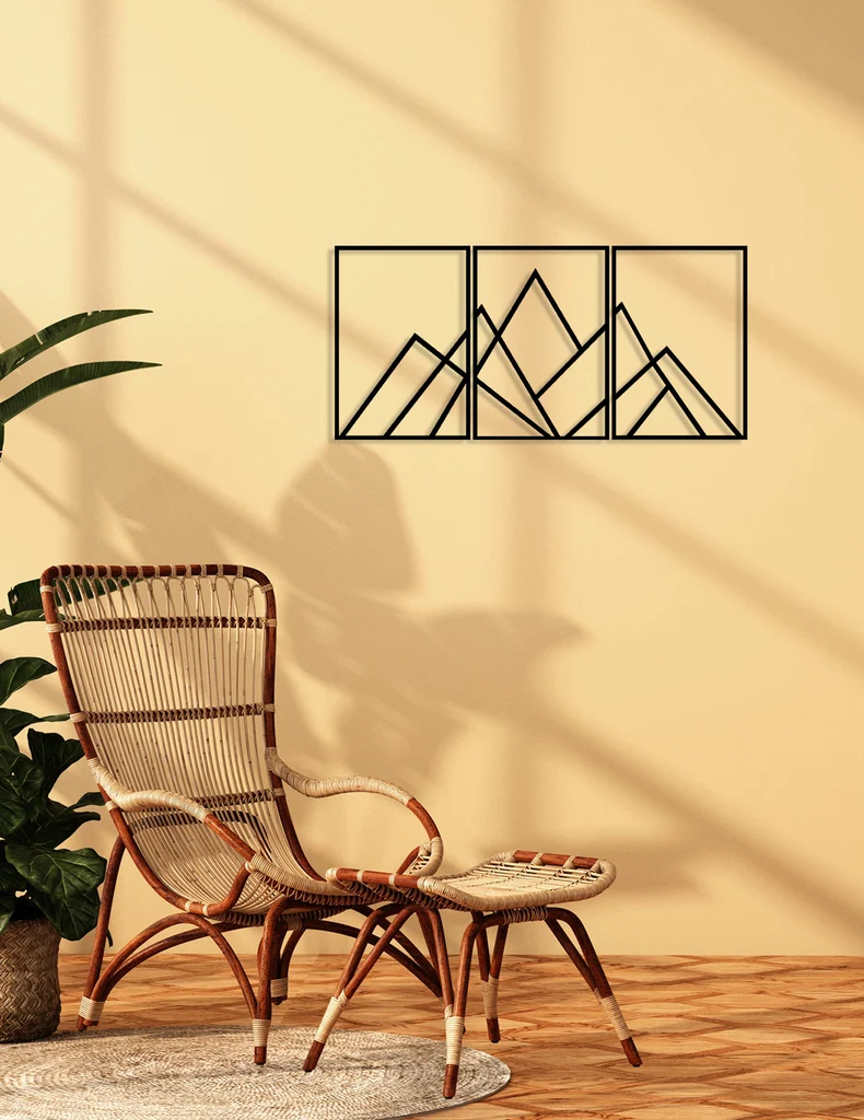 Geometrik Dag metal wall art