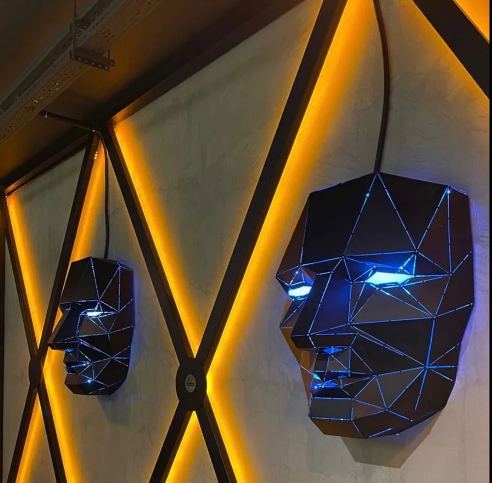 Handmade Metal Mask Wall Decor V1