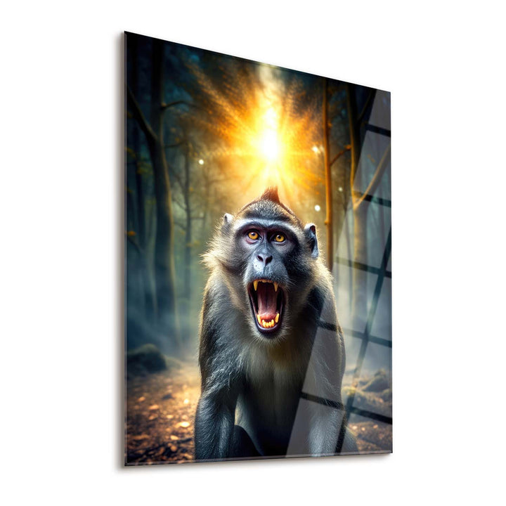 Glass Wall Art Titled Madness