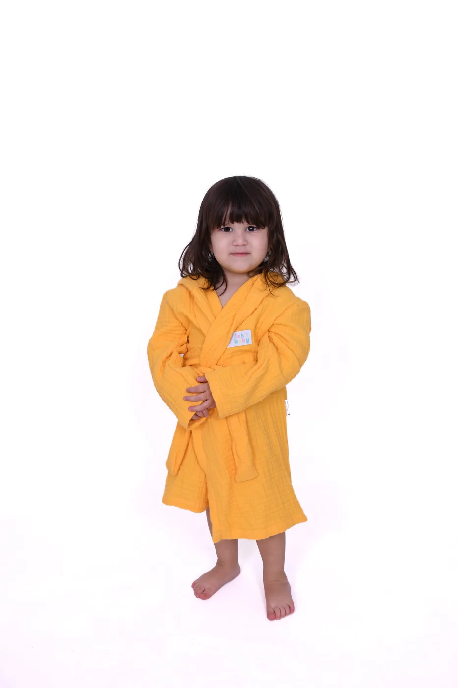 Kids' 4-Layer Hooded Muslin Cotton Bathrobe