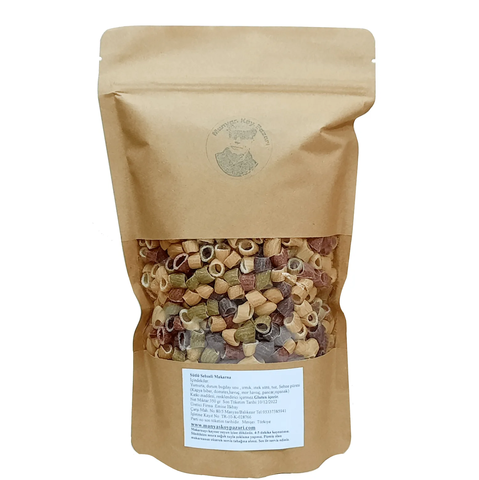 Milk and vegetable pasta 500 g