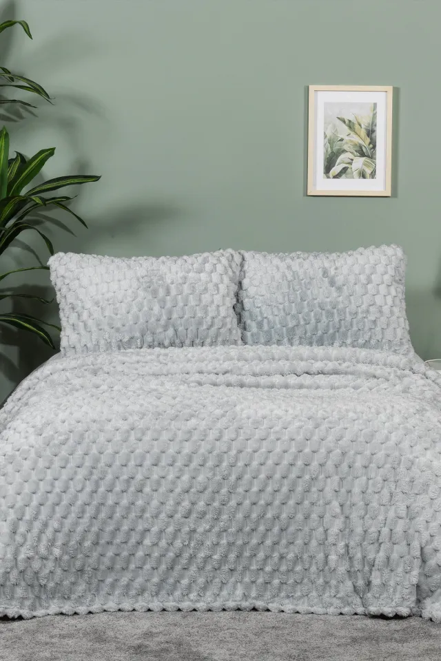 Elart Polen Blanket Set Single Wellsoft 2 Pieces (180x240 cm) Gray