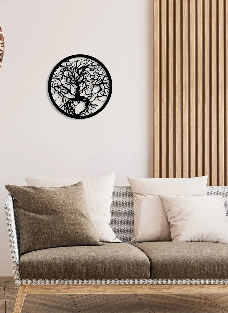 Hidden faces abstract metal wall art