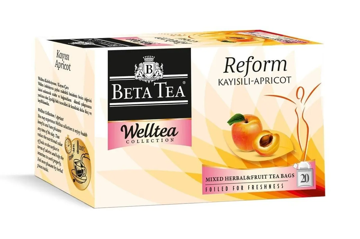 شاي مشمش Beta Welltea Reform Collection 20 كيس