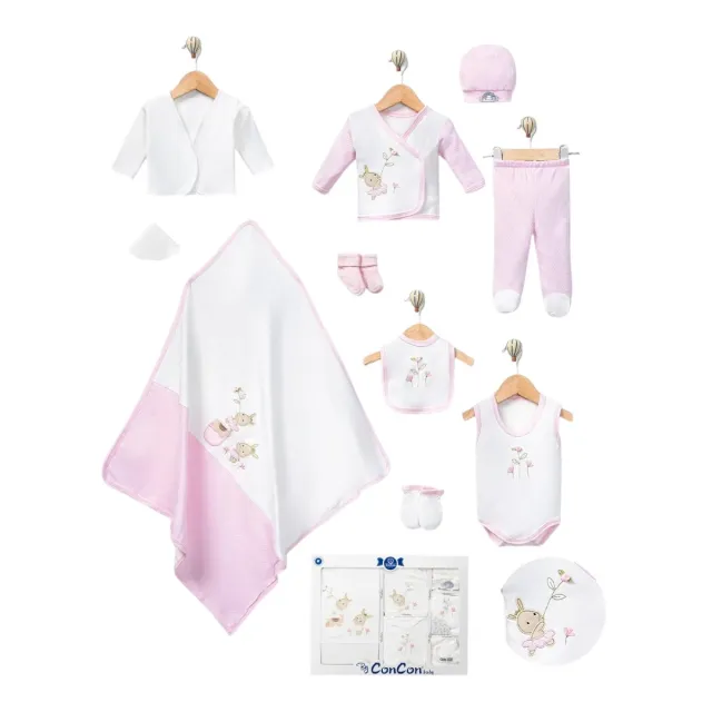 Concon Rose and Rabbit Ten-Piece Newborn Set CC-733