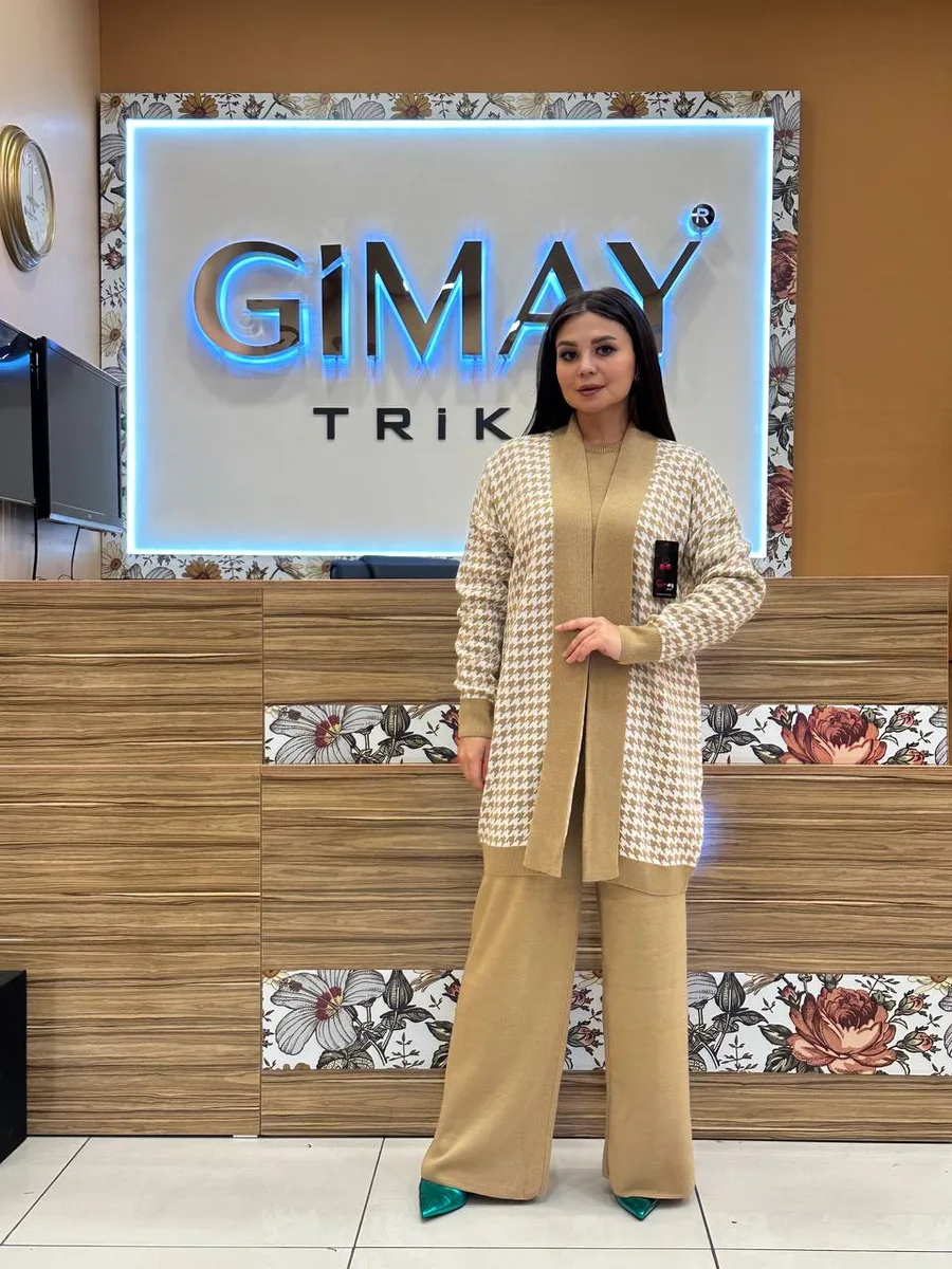 Gimay Triko three-piece knit set model 22050