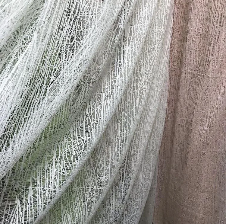 BT602 broken-glass patterned tulle curtain