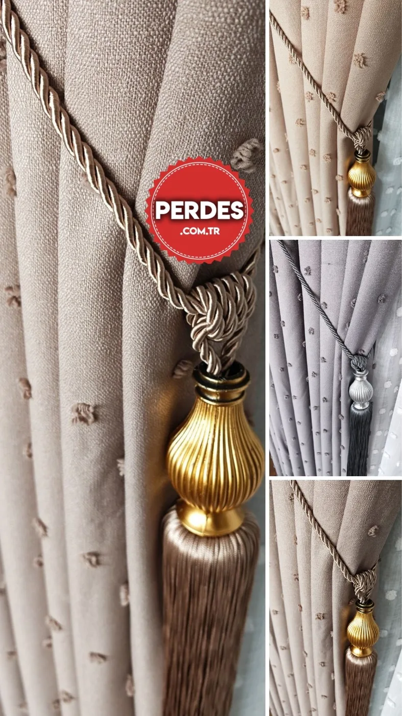 Pom-Pom Linen Heavy Curtain