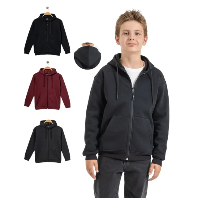 Maskot Children’s Hooded Three-Thread-Knit Cardigan M-4299