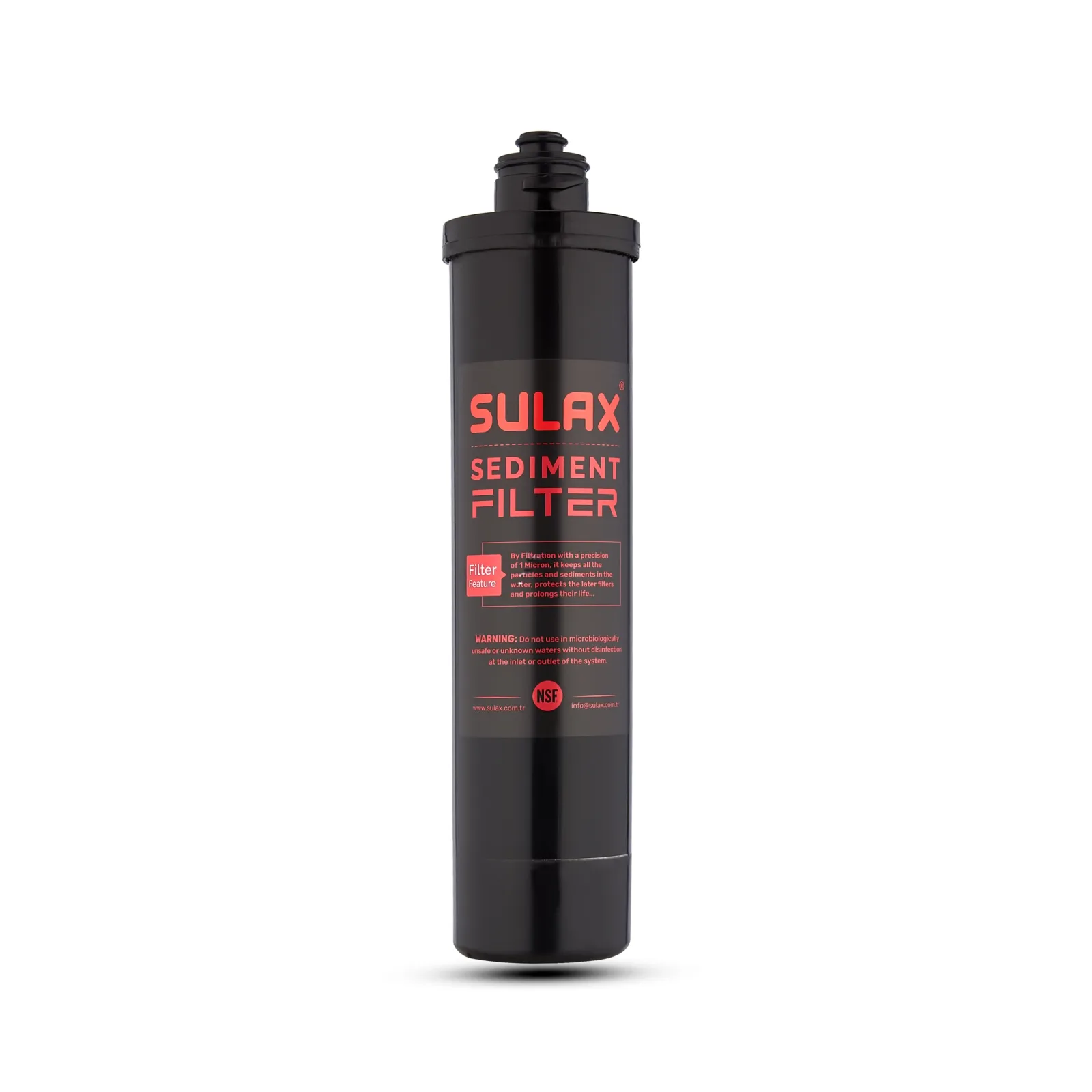 Sulax Luxury Black 1 closed-case sediment filter