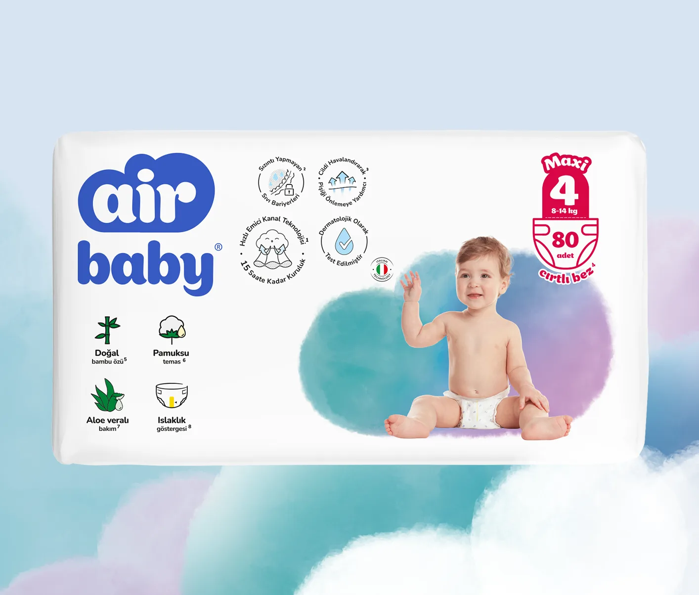حفاضات أطفال Air Baby Mega مقاس 4 Maxi