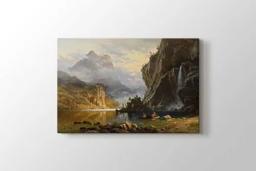 Indians Spear Fishing canvas wall art