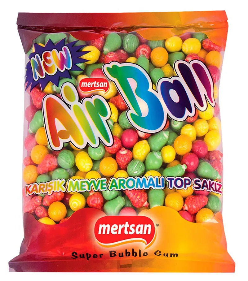 Airball Mixed Fruit Flavored Fruit Shaped Bubble Gum