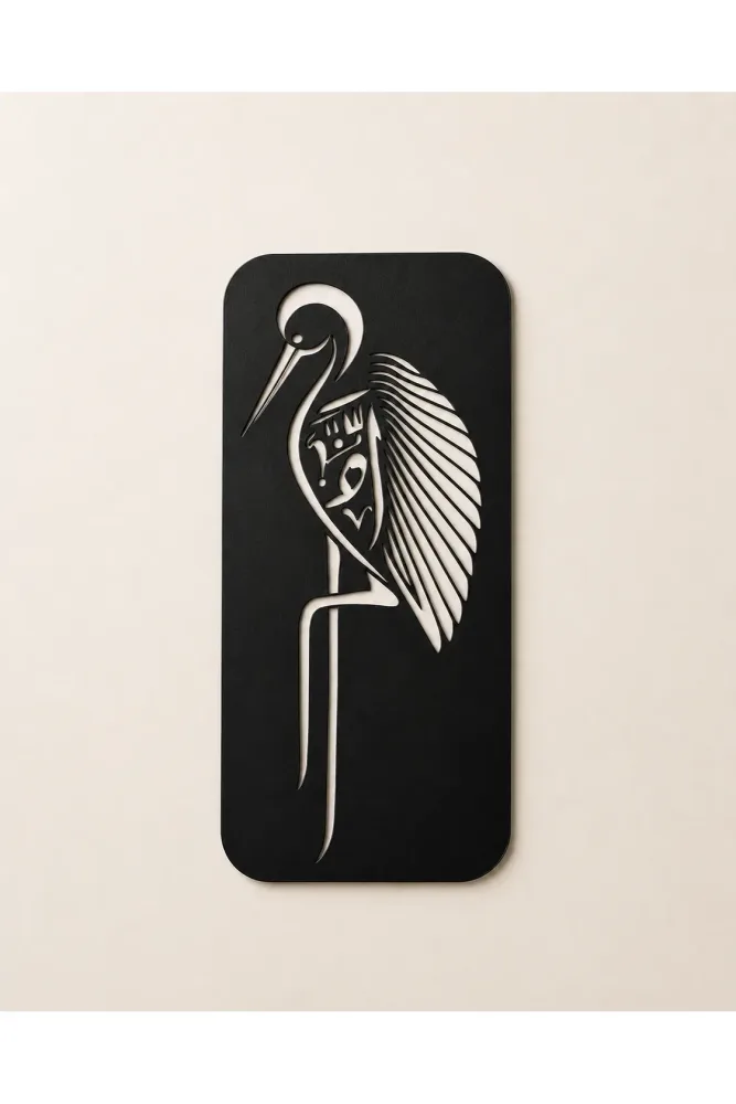 Metal Crane Bird Wall Decor