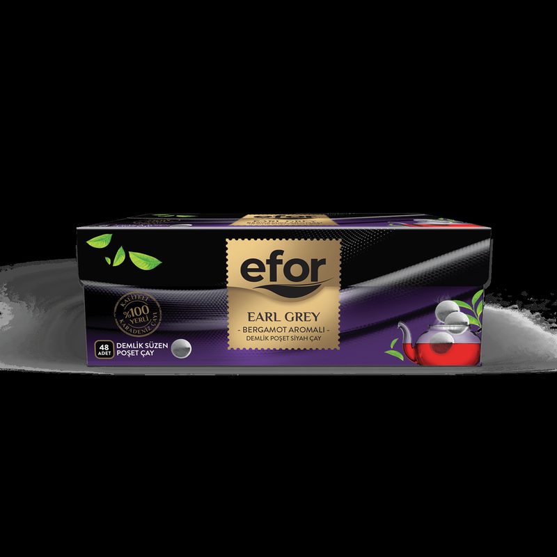 Efor Earl Grey شاي أكياس للإبريق (48 كيسًا)