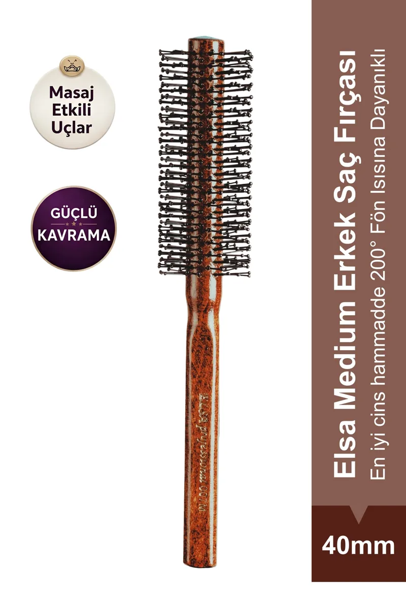 007 large men's 40 mm blow-dry brush