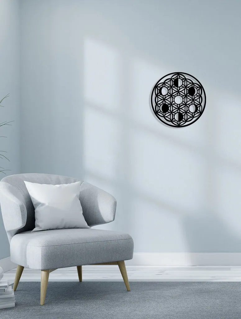 Geometrik metal wall art