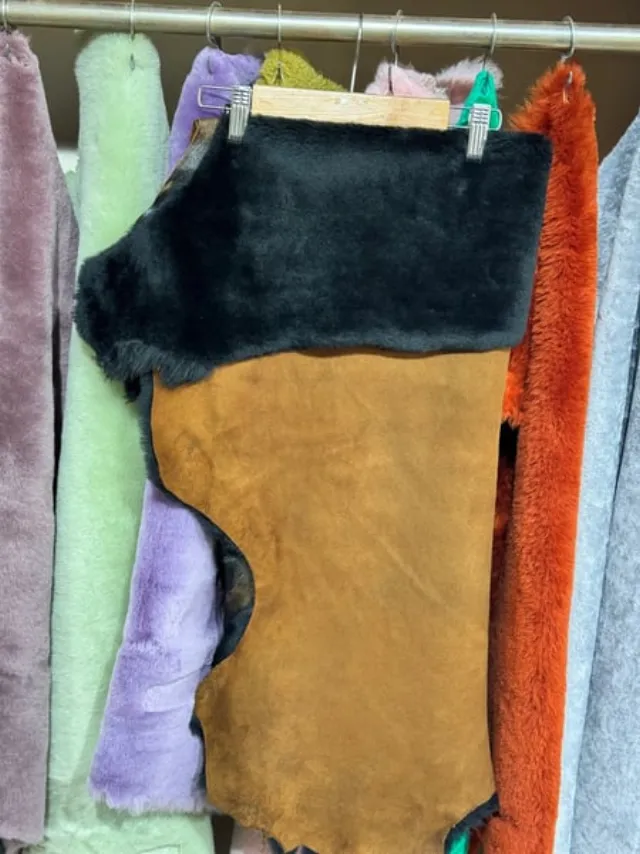 Double Face Suede Shearling Garment Leather 5