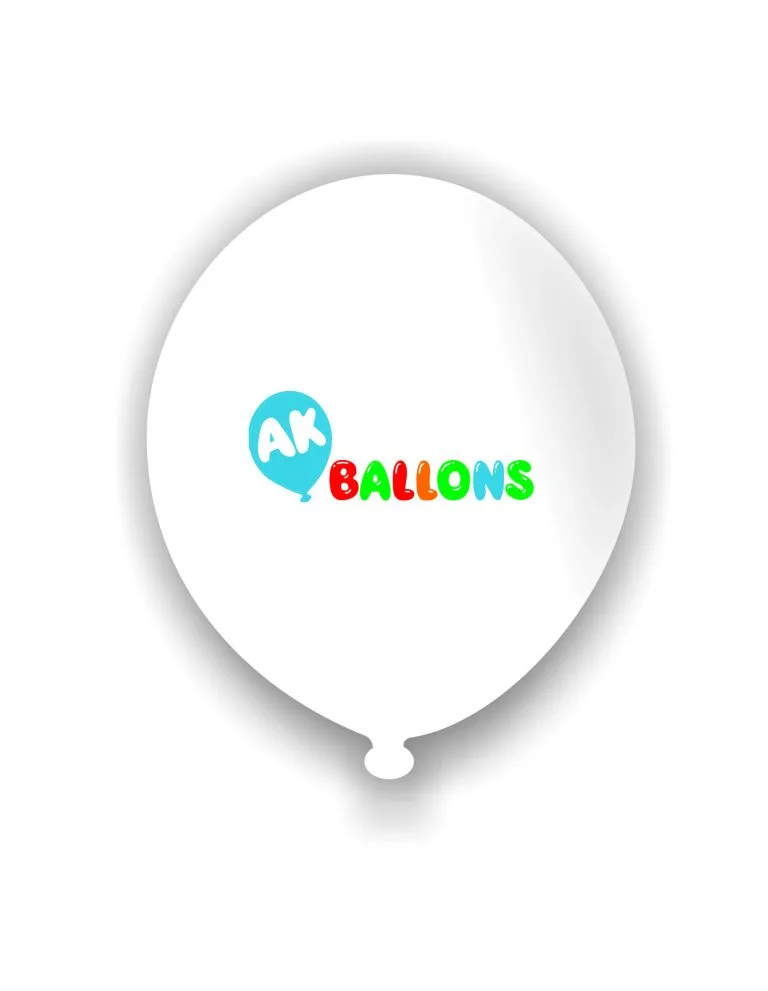 4+0 printed advertising balloon