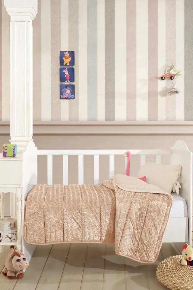 Elart Velvet Baby Quilt (150x100 cm) Cappuccino