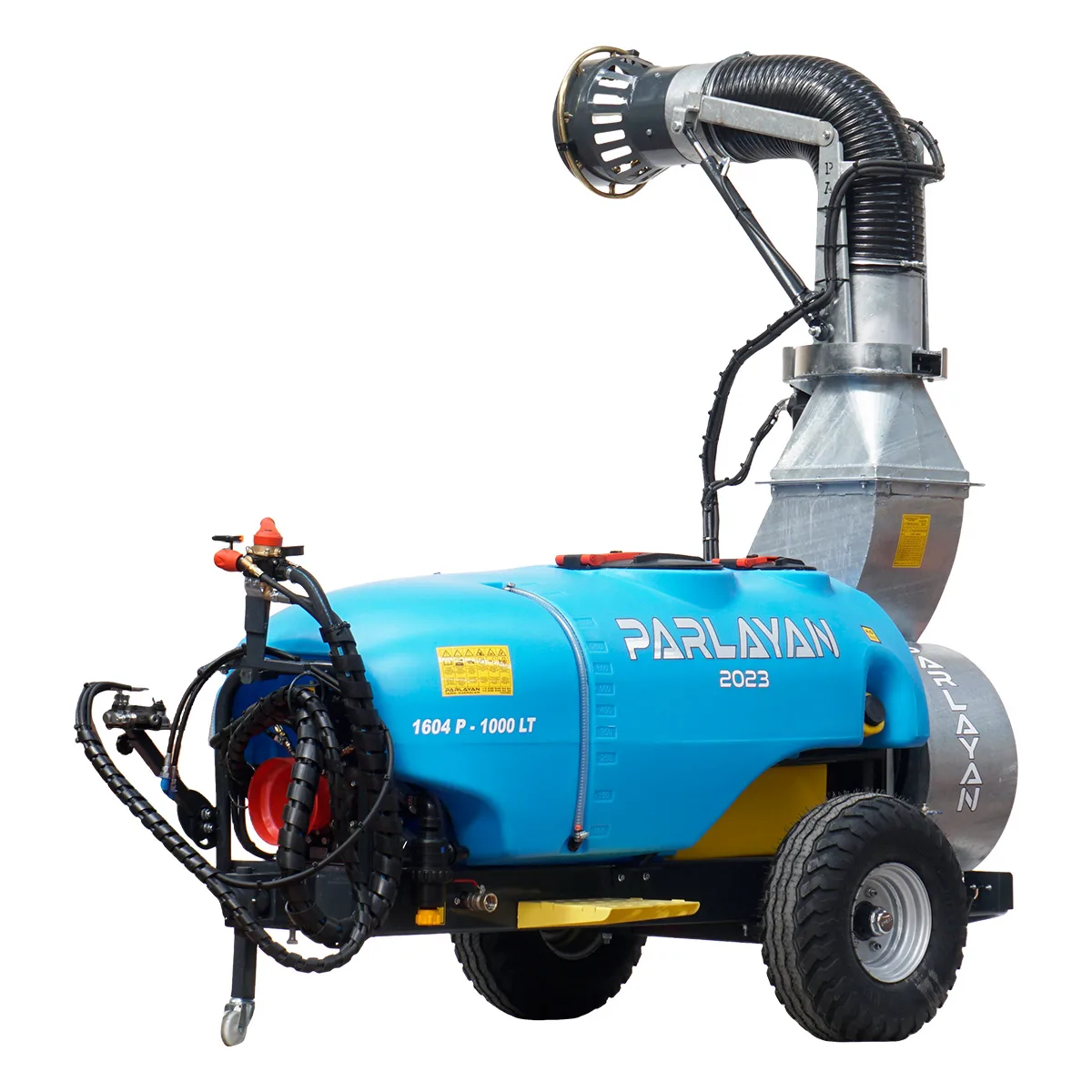 Trailed turbo atomizer sprayer