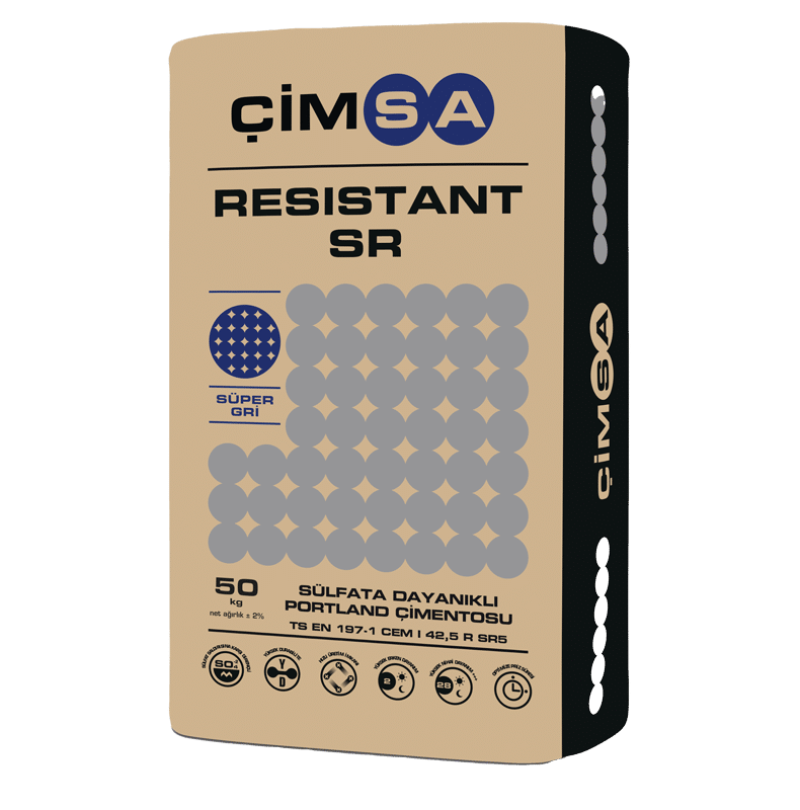 إسمنت Cimsa Resistant SR البورتلاندي المقاوم للكبريتات
