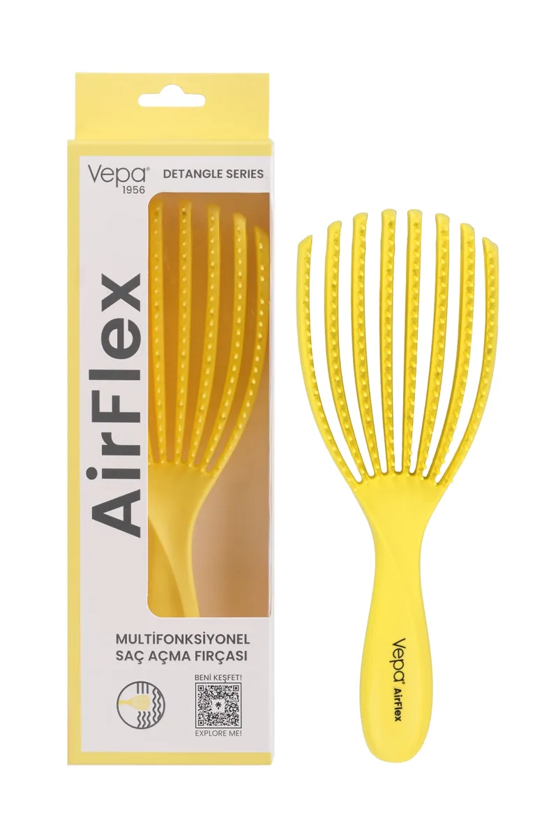 Airflex detangling brush, yellow