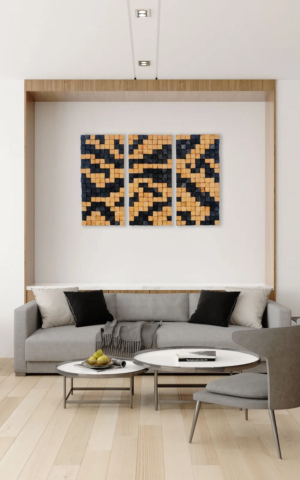 Wood wall art Hestia Mosaic Wood Wall Art