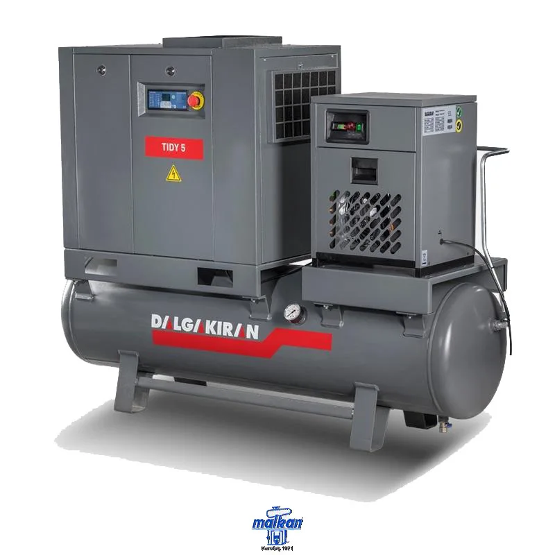 ضاغط هواء لولبي أحادي المرحلة TIDY7D بقدرة 7.5HP و5.5 kW