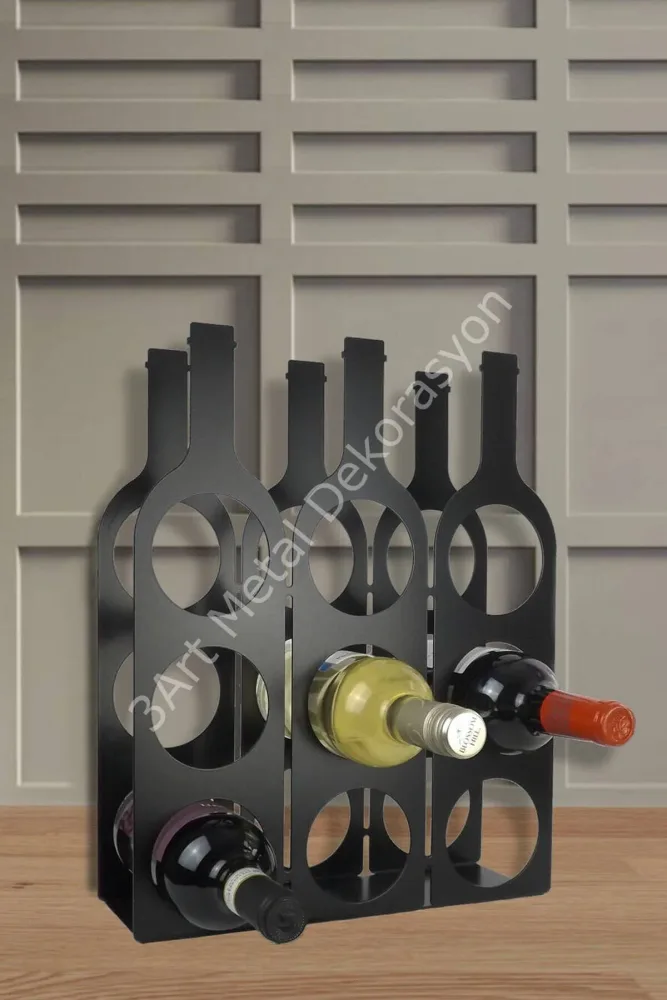 Decorative Metal Wine Rack