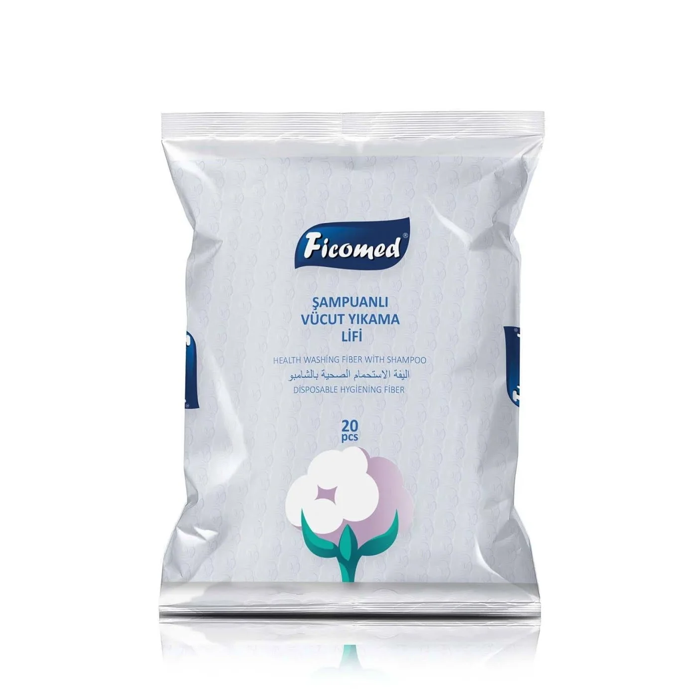 ليفة استحمام للجسم بالشامبو من Ficomed
