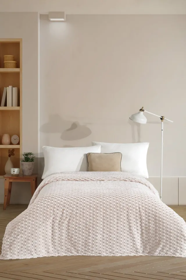Elart Star Wellsoft Blanket Double (180x220 cm) Cream