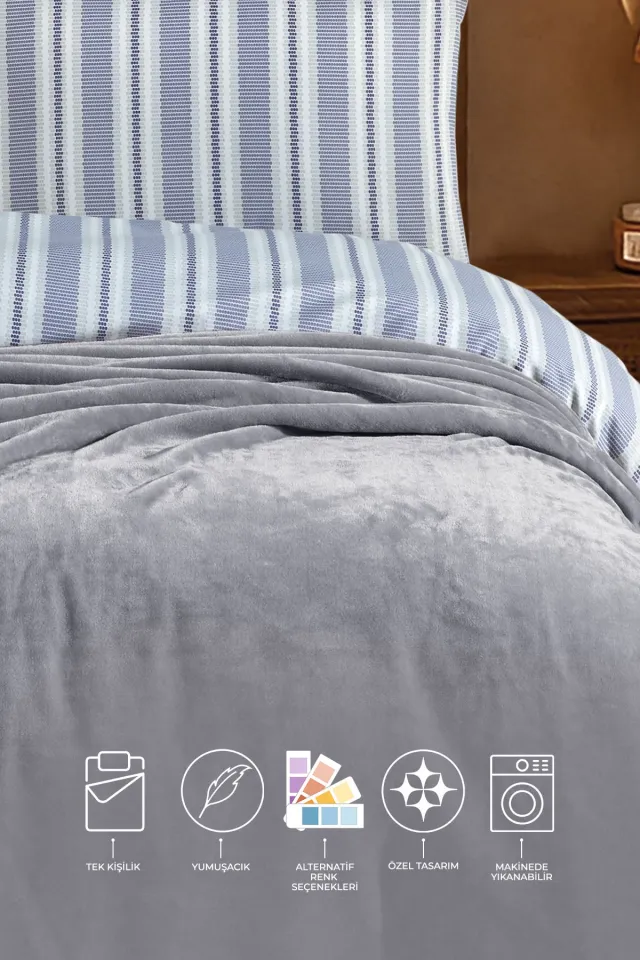 Elart Calinda Blanket Single (160x220 cm) Gray