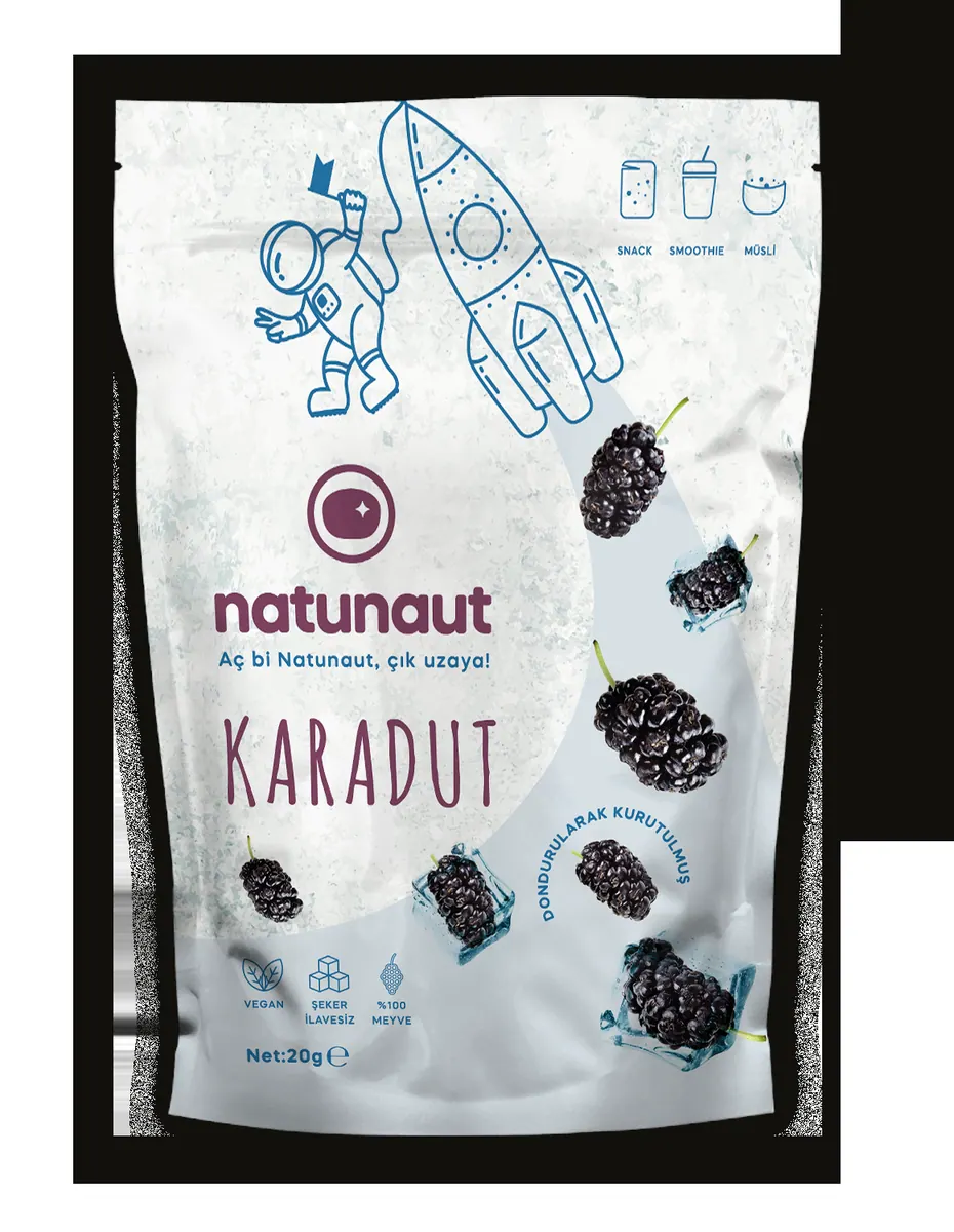 Natunaut Freeze Dried Black Mulberry