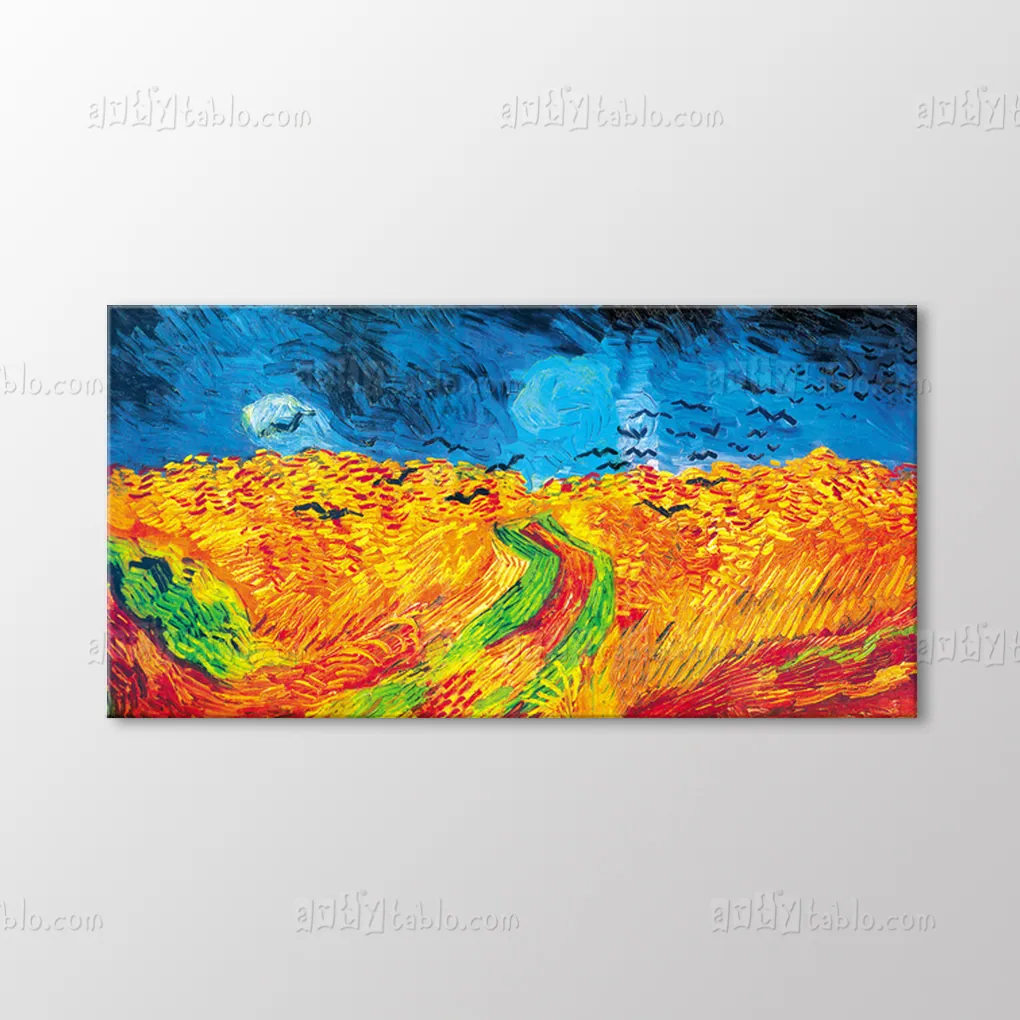 Wheat Field and Birds 1890 canvas wall art