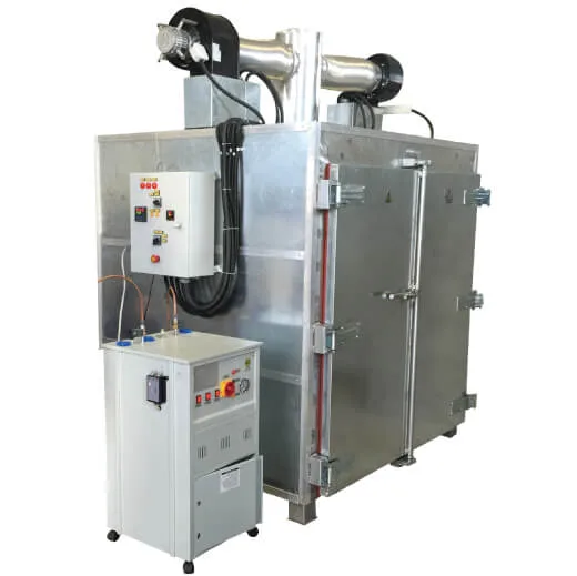 Tray type heat treatment machine